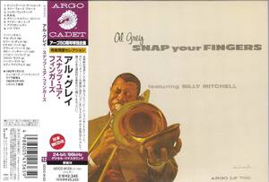 ☆AL GREY(アル・グレイ)/Snap Your Fingers◆62年録音の超豪華メンバー参加の超大名盤◇レアな初回限定盤の紙ジャケ仕様＆高音質盤仕様★