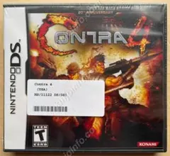 Contra 4（魂斗羅 Dual Spirits）【新品未開封・DS北米版】