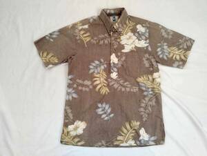  ハワイ USA製 ハワイアンアロハシャツ Kahala S