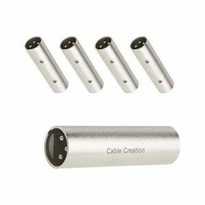 【中古】 XLR オス-オス CableCreation [5本セット] XLR 3ピンオス - 3ピンオスマイクライン