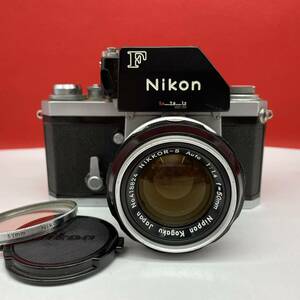 □ Nikon F フォトミック ボディ NIKKOR-S Auto 50mm F1.4 レンズ フィルムカメラ 一眼レフカメラ 動作確認済 シャッター、露出計OK ニコン