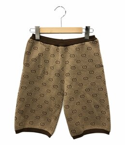 美品 グッチ ニットハーフパンツ GGキャンバス レディース 10 XS以下 GUCCI [0502]