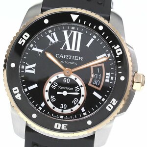 カルティエ CARTIER W7100055 カリブル ドゥ カルティエ ダイバー デイト 自動巻き メンズ 保証書付き_752670【ev10】