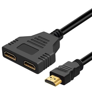 HDMI分配器 HDMIスプリッター 1入力 2出力 4K 3D フルHD 1080P 2台のディスプレイに同時出力可能 k