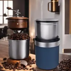 水洗浄分離設計 コーヒーミル３００W 超静音 １台多役