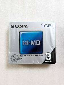 送料無料 レア 新品未使用未開封 SONY 3HMD1GA Hi-MD 1GB 3枚
