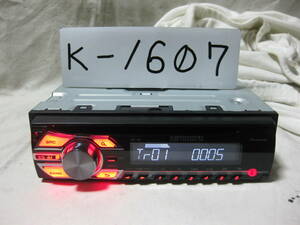 K-1607　Carrozzeria　カロッツェリア　DEH-380　MP3　フロント AUX　1Dサイズ　CDデッキ　故障品