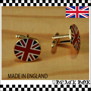 カフスボタン 釦 カフリンクス UnionJack ユニオンジャック MODS モッズ PUNK パンク SKA イギリス UK GB ENGLAND イングランド 英国製 263