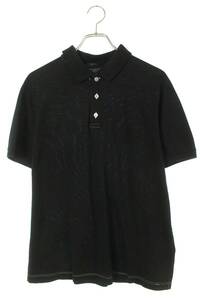 ルイヴィトン LOUISVUITTON 18SS RM181Q JEA HAJR32 サイズ:XL サークルロゴ刺繍半袖ポロシャツ 中古 BS99