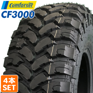 2023年製 COMFORSER 245/70R16 LT 118/115Q 10PR CF3000 コンフォーサー ブラックレター MTタイヤ マッドテレーン マッドタイヤ 4本セット