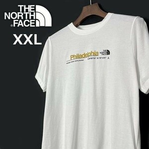 売切り【正規新品】THE NORTH FACE◆W SHORT-SLEEVE CITY TEE 半袖 Tシャツ US限定 フィラデルフィア 男女兼用 (XXL)白 180902-15