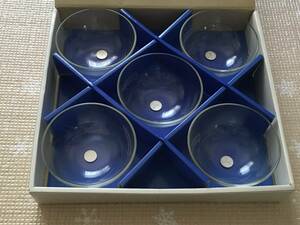 昭和レトロ　ガラス小鉢５客セット　カメイガラス
