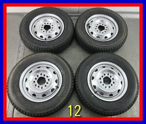 ■中古タイヤホイール■　12インチ 3.5J +35 4H 100/110/114.3 BRIDGESTONE W300 145/80R12 80/78N LT マルチ 冬 1円～ 激安 送料無料 K184