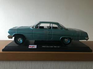 希少 レア Maisto マイスト 1:18 6+ 1962 Chevrolet Bel Air 水色