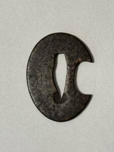 安土桃山時代の鐔　銅製　短刀用の鐔