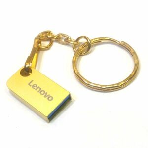 USBメモリ　１GB　ゴールド　キーホルダー付き　★鄭3