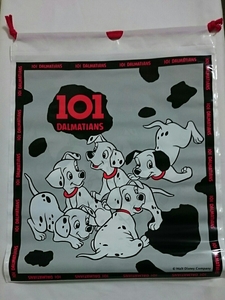 101 Dalmatians 101匹わんちゃん ビニールきんちゃく ビニールバッグ ビニール袋