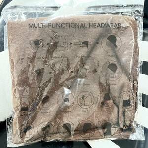 ヘッドウェア マルチスカーフ ヘアバンド フェイスマスク ネックカバー ブラウン系 ユニセックス MULTI-FUNCTIONAL HEADWEAR