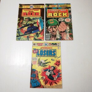 【ジャンク】 アメコミ3冊　LOSERS / SGT. ROCK / アメリカンコミック 良品専科アメコミ No.24