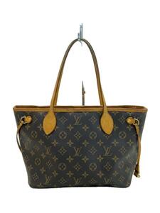 LOUIS VUITTON◆2)ネヴァーフルPM_モノグラム・キャンバス_BRW_ベージュ/PVC/BRW