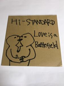 国内盤　Hi-STANDARD レコード『Love Is A Battlefield』ハイスタンダード pizza of death ピザオブデス