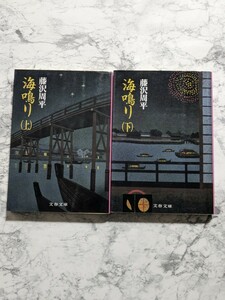 海鳴り　上下　全2冊セット　藤沢周平　文春文庫　時代小説　世話物　人情物語