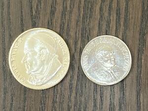 ヨハネ・パウロ2世 海外硬貨 メダル 2枚セット