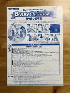 くまのプーさん6WAYジムにへんしんメリー　取説　取扱説明書