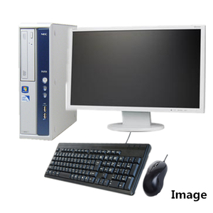 中古パソコン Windows 7 Pro 32Bit搭載 Microsoft Office Personal 2007付 22型液晶セット NEC MBシリーズ Core i5/4G/160GB/DVD-ROM