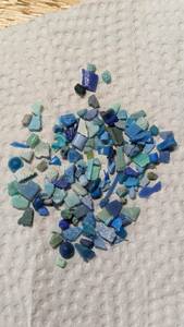 海洋プラスチックゴミ・マイクロプラスチック等　ブルー系　約２．５ｃｃ　レジンアクセサリー作成に　ＳＤＧｓ１４