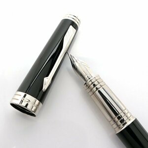 【１円～】PARKER 万年筆 750 18K プルミエ パーカー 筆記具 ホワイトゴールド 筆記未確認 ◆レターパック520円発送◆質屋 神戸つじの