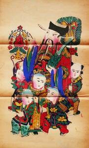◆『 蘇州版画 古画 』清代 古文書 中国唐物唐本 10