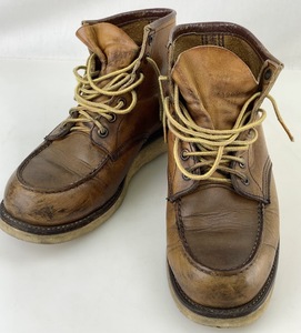 F0544 RED WING レッドウィング 875 犬刻印 レザー ワークブーツ 7E 25.5cm ブラウン 茶 レースアップ ブーツ メンズ シューズ