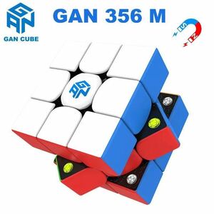 新品競技用GAN 356M liteステッカーレス　ルービックキューブ磁石搭載 スピードキューブ 脳トレ 知育玩具 3x3 立体パズル