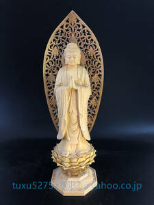 新作　釈迦牟尼 極上彫　仏教工芸品　仏像　木彫　釈迦如来　精密彫刻