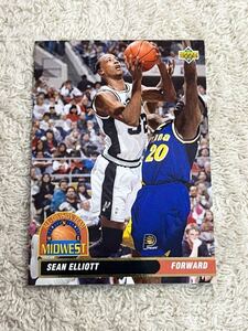 ショーンエリオット Sean Elliott 1993 Upper Deck All-Division Team Midwest #AD13 San Antonio Spurs