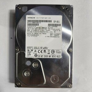 「65」HITACHI SEP-2011 2TB 3.5 SATA/HDD （使用104210)