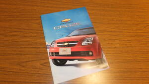 【CHEVY】シボレーCRUZE スズキのシボレーパンフレット カタログ クルーズUSDM高速有鉛JDM世田谷ベース　SUZUKI 　GM JAPAN　ディーラー車