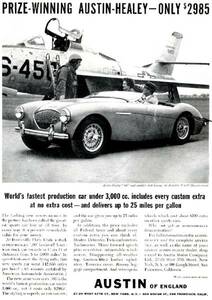 ◆1954年の自動車広告　オースチン　ヒーレー　AUSTIN　HEALEY