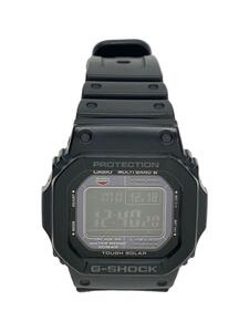 CASIO◆G-SHOCK/ジーショック/ソーラー腕時計/デジタル/ラバー/BLK/BLK/ーー/gw-m5610