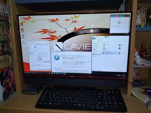 NEC LAVIE Desk All-in-one DA770/FAR PC-DA770FAR [クランベリーレッド] Core i7 3TB Win10 HOME 64bit 中古品 office付 送料込み