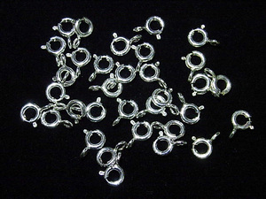 ★留め具★引き輪33個/直径5ｍｍ★スターリングシルバー925★silver925新品即落アクセサリーパーツ素材ひきわビーズジュエリーハンドメイド