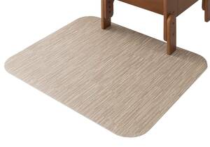 Sanko サンコー 滑り止め 畳対応 床のキズ 汚れ防止マット 拭ける 床保護マット チェアマット ベージュ おくだけピタッ 85×70cm