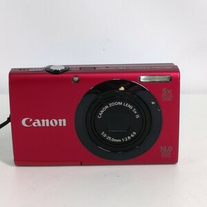 【動作未確認】キャノン Canon PowerShot A3400 IS レッド コンパクトデジタルカメラ デジカメ T0430