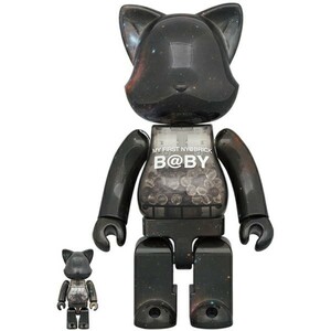 【新品未使用】BE@RBRICK MY FIRST B@BY SPACE Ver. NY@BRICK 100％ & 400％ BEARBRICK ベアブリック メディコムトイ 千秋 マイファースト