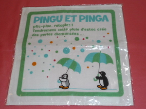 激レア！カワイイ♪ 2009年 住友生命 PINGU ピングー&ピンガ タオルハンカチ(非売品)