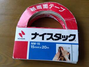  ニチバン　両面テープ　ナイスタック　一般タイプ　大巻　１５ｍｍ×２０ｍ（残り1/3分）　NW-15
