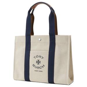 トリーバーチ Tory Burch 146771 254 NATURAL トリートートバッグ ナチュラル/ネイビー レディース TORY TOTE