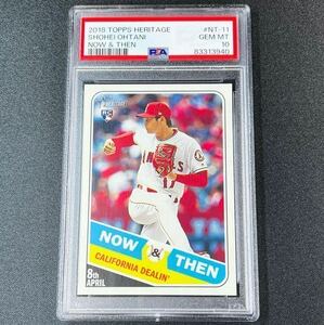 PSA10 GEM MINT 2018 Topps Heritage 大谷翔平 ルーキーカード No.NT-11 PSA鑑定済カード