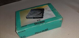 03D30■SONY　Discman D-22 ポータブル CDプレーヤー 元箱付属■
